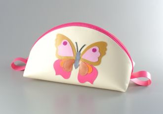 Necessaire mit Schmetterling